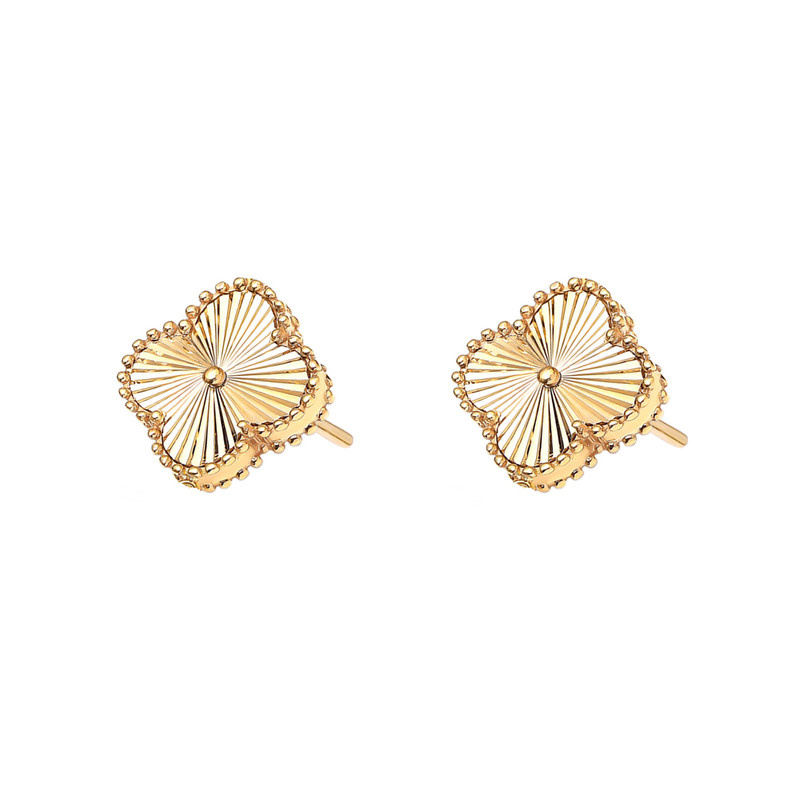 گوشواره میخی طلا 18 عیار زنانه ماوی گالری مدل ونکلیف الحمبرا