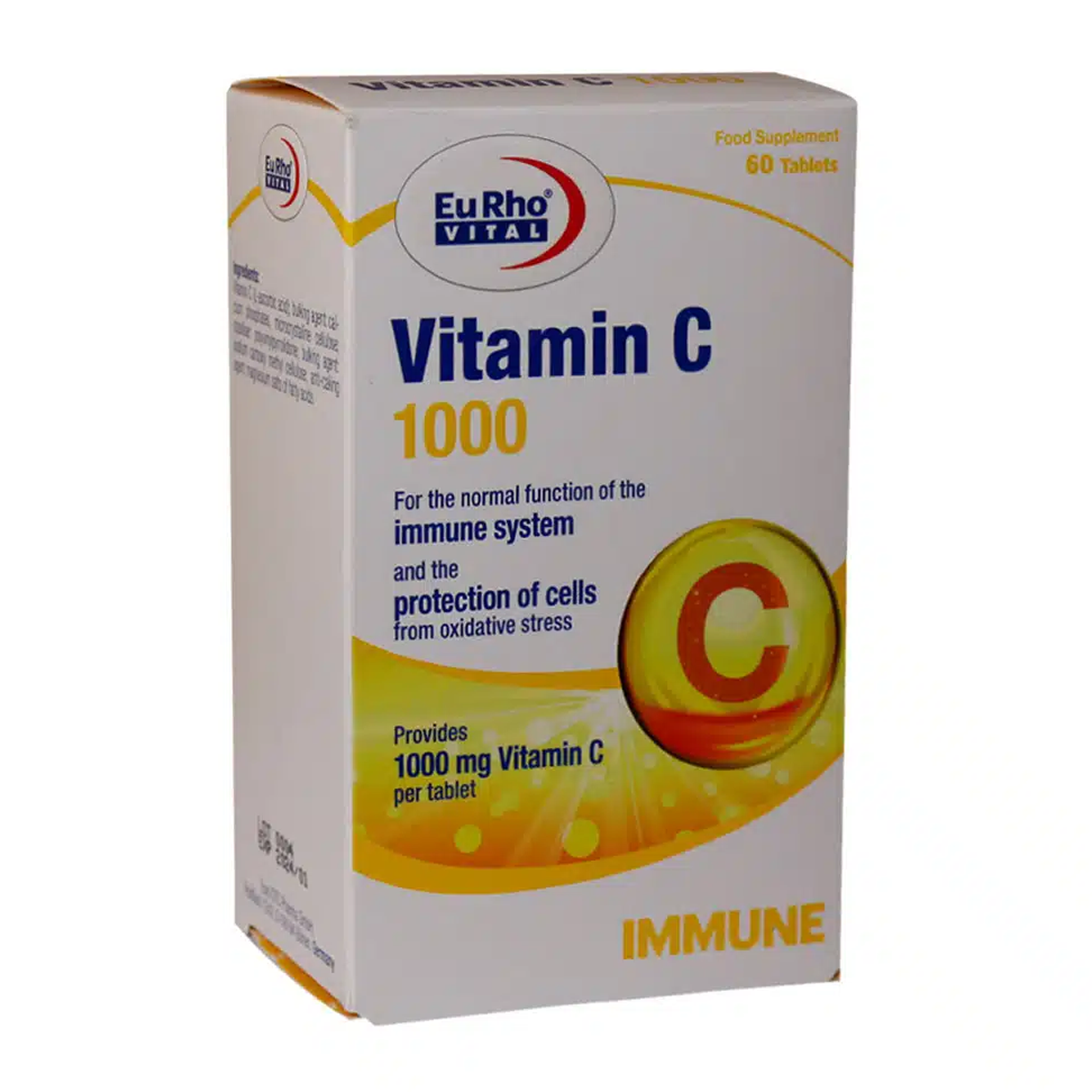 قرص ویتامین C 1000 میلی گرم یوروویتال بسته 60 عدد-small-image