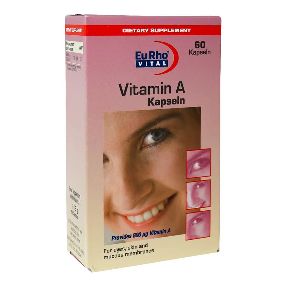 کپسول ویتامین A یوروویتال بسته 60 عددی-small-image