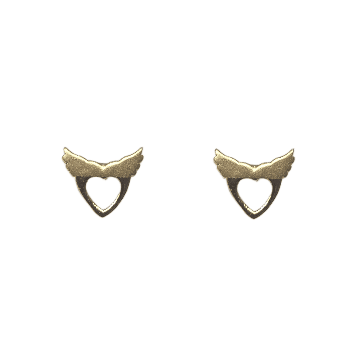 گوشواره طلا 18 عیار زنانه لاوندر طرح قلب فرشته کد 218 گوشواره طلا 18 عیار زنانه لاوندر طرح قلب فرشته کد 218