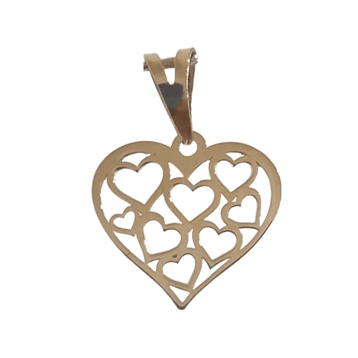 آویز طلا 18 عیار زنانه لاوندر طرح قلب کد 291