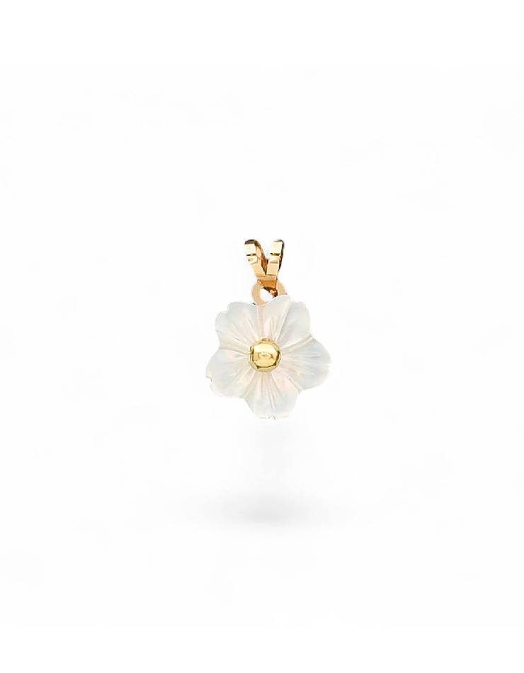 پلاک طلا  18عیار اپال گلد مدل گل میخ 132