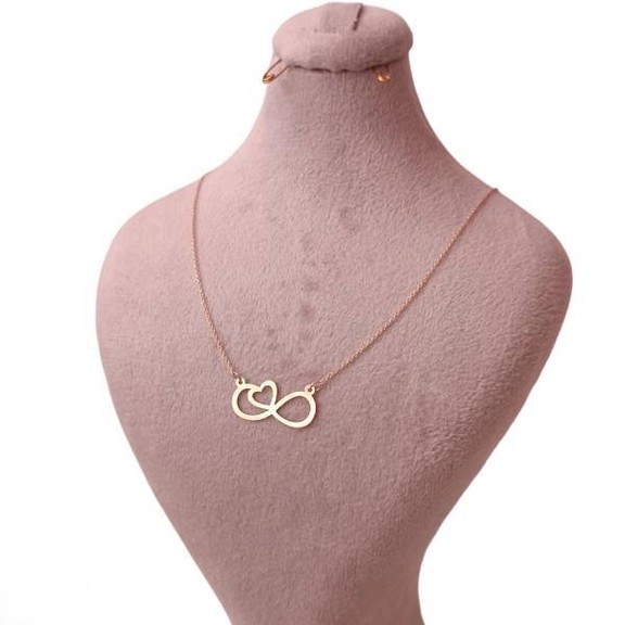 گردنبند طلا 18عیار اپال گلد مدل قلب بی نهایت sh0022 گردنبند طلا 18عیار اپال گلد مدل قلب بی نهایت sh0022