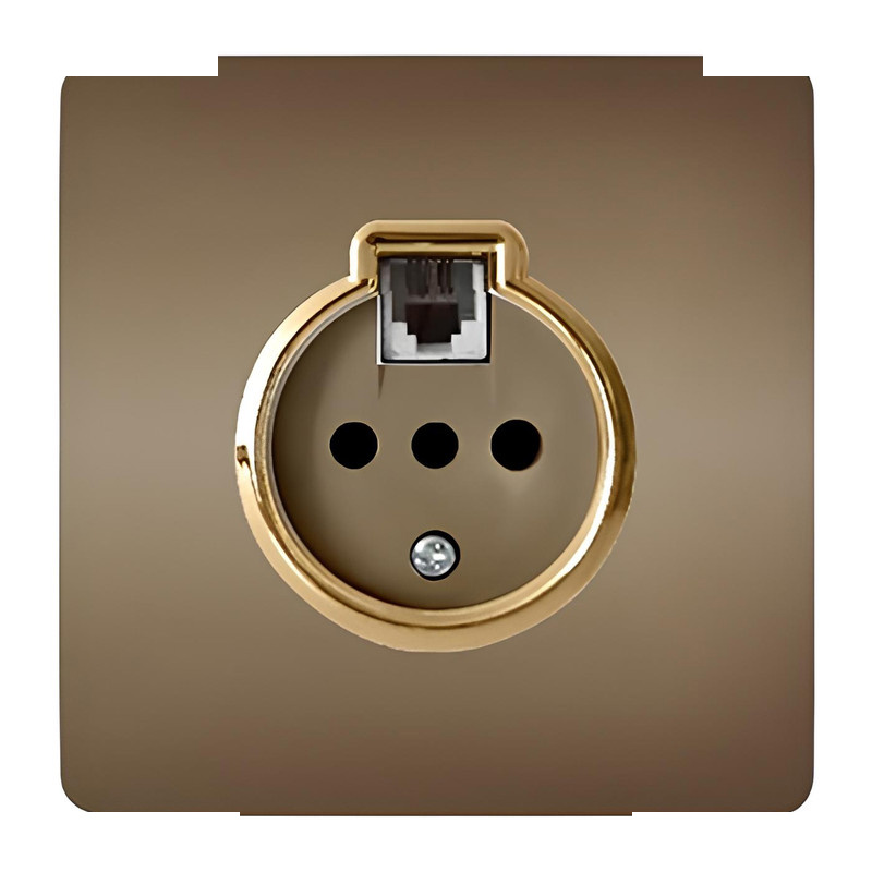 پریز تلفن دو منظوره صنایع آسیا الکتریک مدل کریستال BEI-GLD پریز تلفن دو منظوره صنایع آسیا الکتریک مدل کریستال BEI-GLD