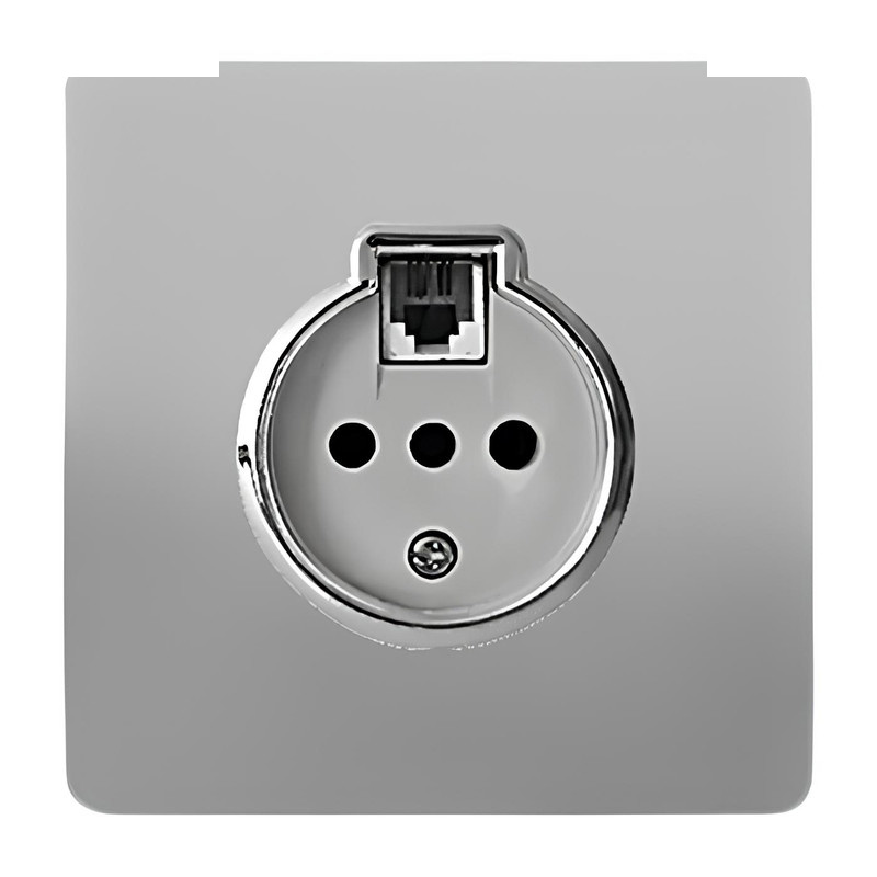 پریز تلفن دومنظوره صنایع آسیا الکتریک مدل کریستال SS پریز تلفن دومنظوره صنایع آسیا الکتریک مدل کریستال SS