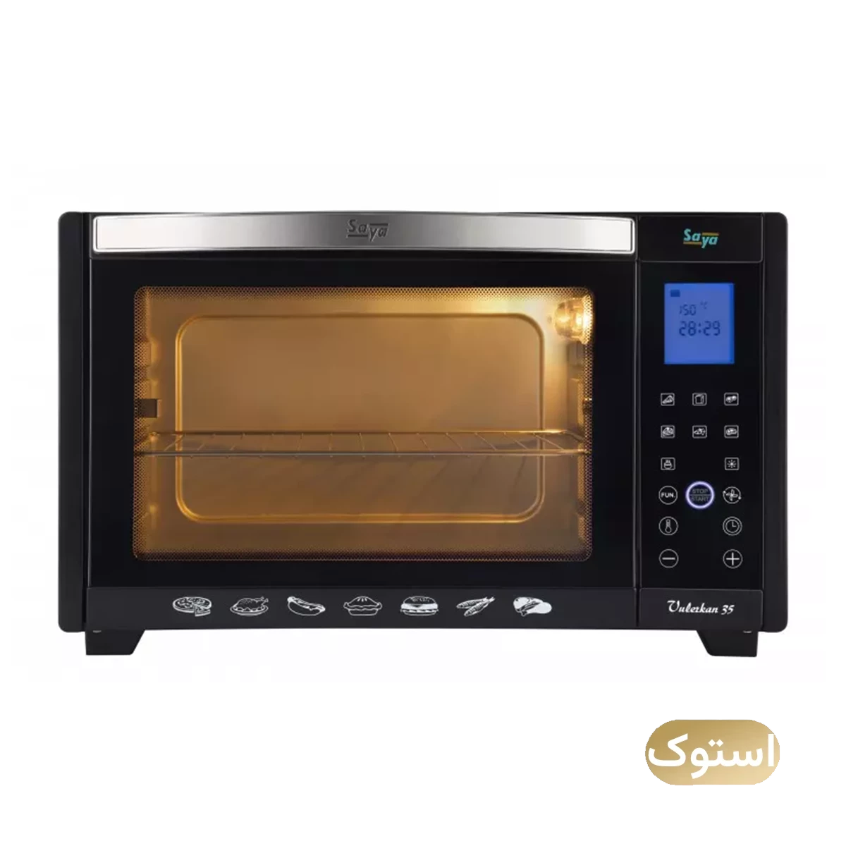 آون توستر استوک Open Box - سایا مدل دیجیتال Vulerkan 35 - مشکی آون توستر استوک Open Box - سایا مدل دیجیتال Vulerkan 35 - مشکی-small-image