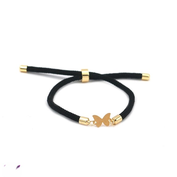 دستبند طلا 18عیار اپال گلد مدل پروانه کد PA012 دستبند طلا 18عیار اپال گلد مدل پروانه کد PA012