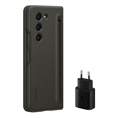 قاب گوشی سامسونگ Galaxy Z Fold 5 به همراه شارژر 25 وات دو شاخ مدل EF-OF94K