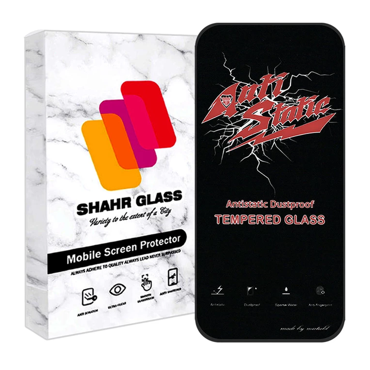 گلس گوشی اپل iPhone 15 شهر گلس مدل آنتی استاتیک ANTIDUIPSH