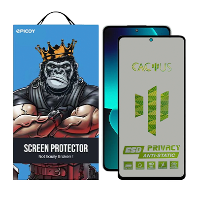 گلس حریم شخصی گوشی شیائومی Poco F4 GT اپیکوی مدل Cactus-ESD-Privacy گلس حریم شخصی گوشی شیائومی Poco F4 GT اپیکوی مدل Cactus-ESD-Privacy