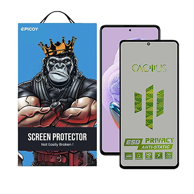 گلس حریم شخصی گوشی شیائومی Redmi Note 12 4G اپیکوی مدل Cactus-ESD-Privacy