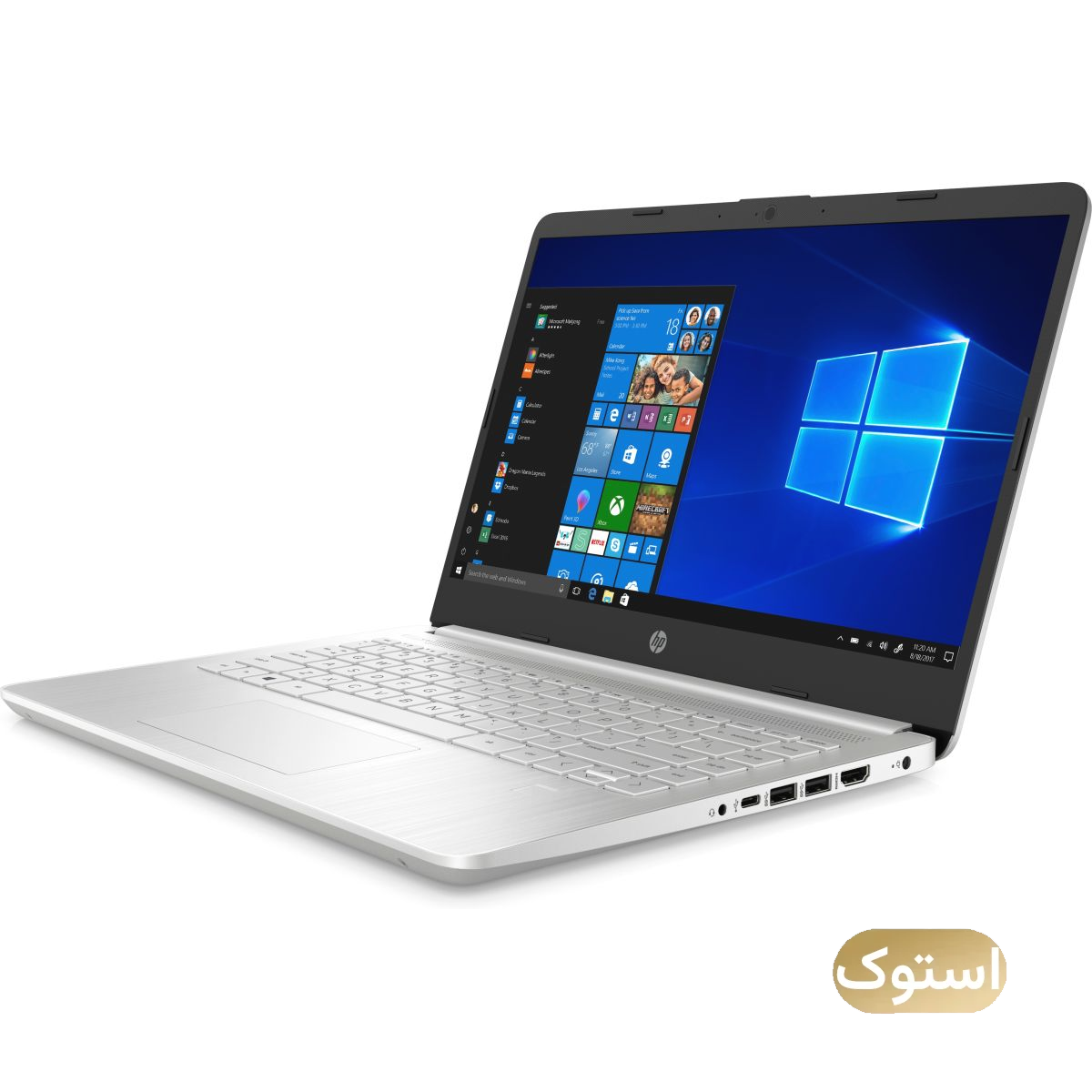 لپ تاپ استوک USED - اچ پی 14 اینچی مدل HP 14-dq i3 1005G1 8GB 256GB - نقره ای-small-image