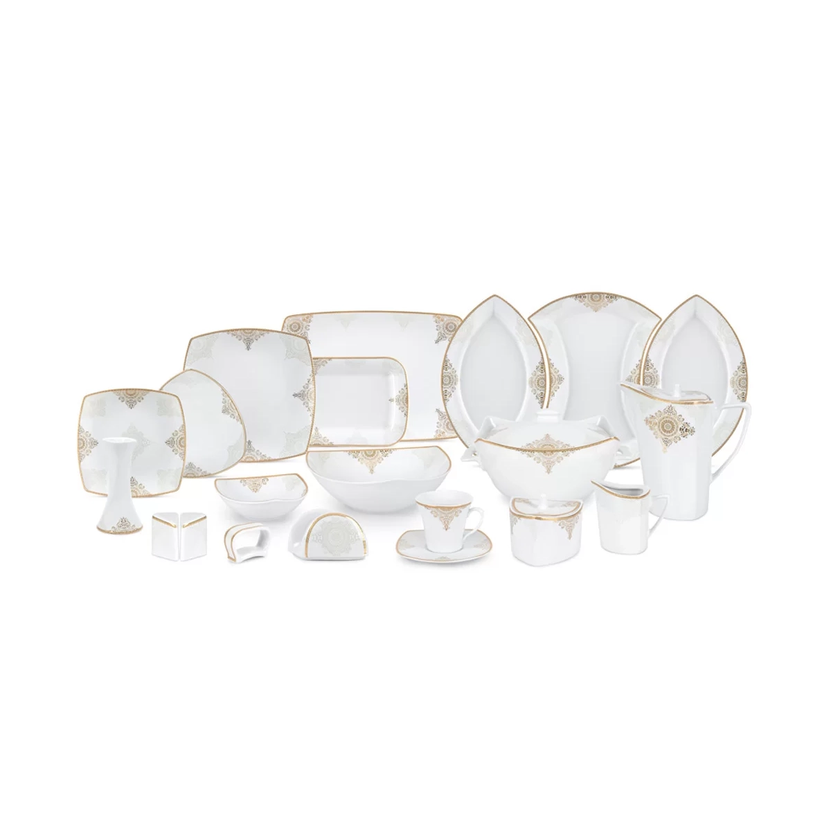 سرویس غذاخوری 105 پارچه 12 نفر چینی پردیس مدل کریستین سرویس غذاخوری 105 پارچه 12 نفر چینی پردیس مدل کریستین-small-image