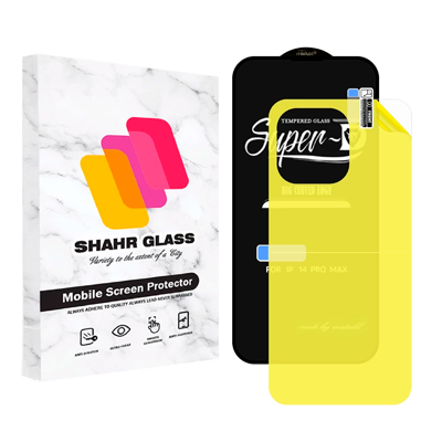 گلس گوشی اپل iPhone 14 شهر گلس مدل 2SN-Glass به همراه محافظ پشت گوشی گلس گوشی اپل iPhone 14 شهر گلس مدل 2SN-Glass به همراه محافظ پشت گوشی