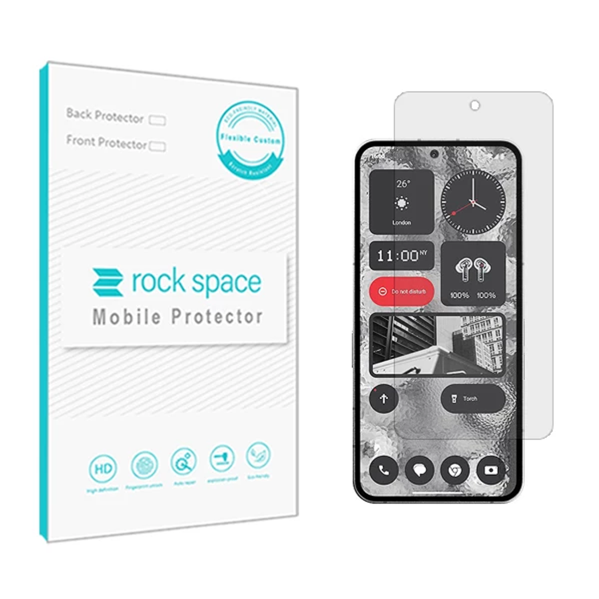 گلس گوشی ناتینگ Phone 2 راک اسپیس مدل Hydrogel HGL