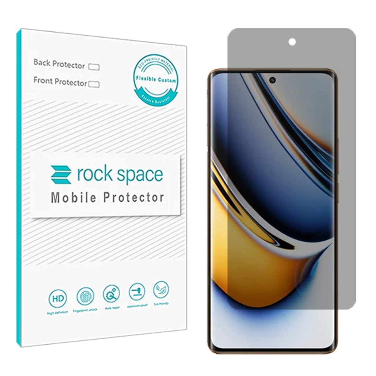 گلس حریم شخصی گوشی ریلمی 11Pro Plus راک اسپیس مدل HyPRV گلس حریم شخصی گوشی ریلمی 11Pro Plus راک اسپیس مدل HyPRV