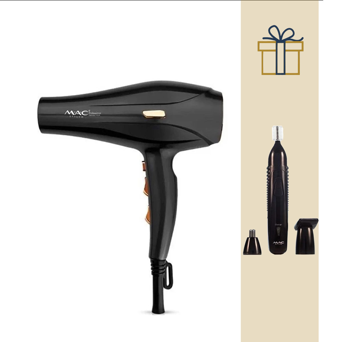 سشوار مک استایلر مدل MC-6950 به همراه موزن گوش و بینی مدل MC-8809-small-image