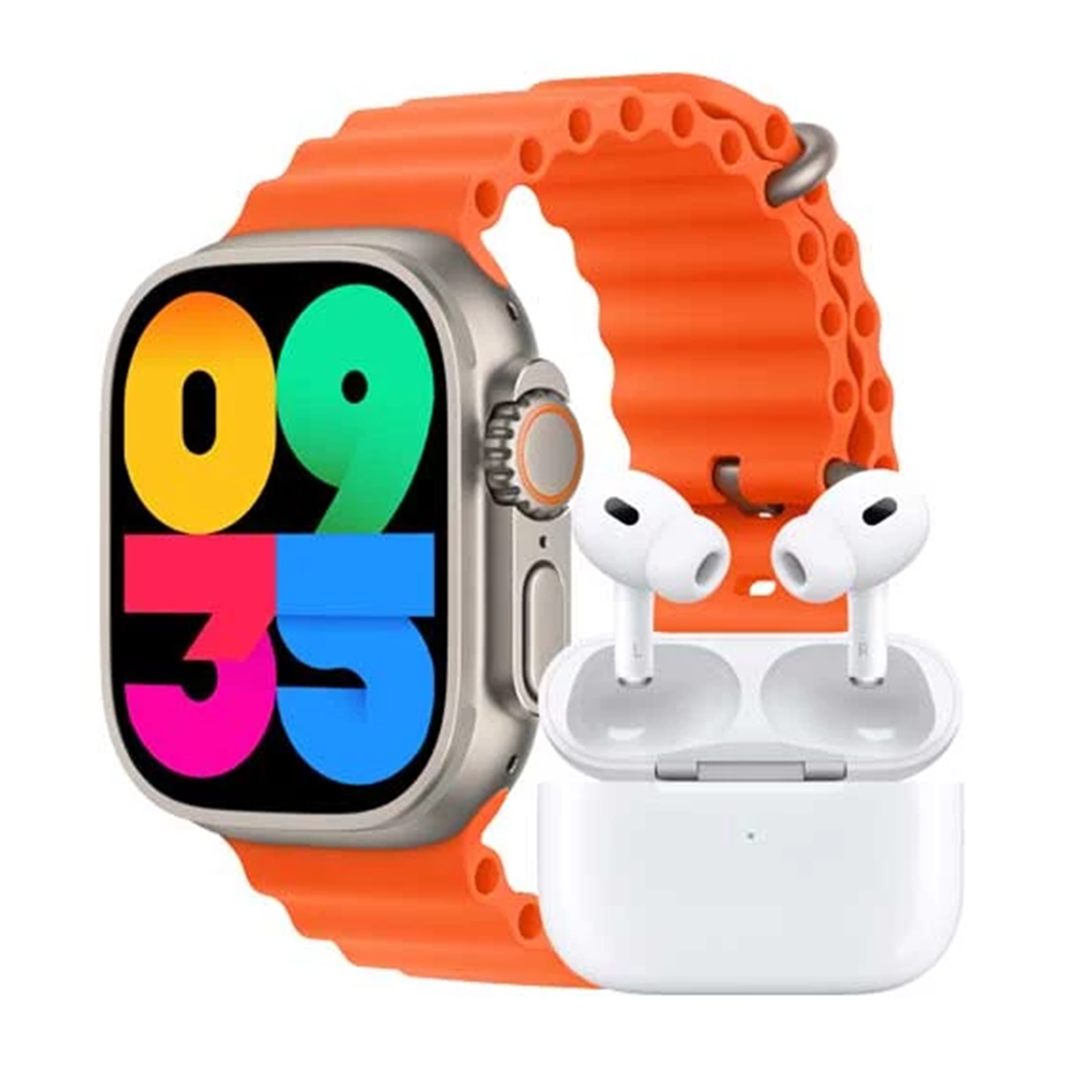 ساعت هوشمند ورنا مدل W49 Ultra به همراه هندزفری بلوتوثی مدل airpod pro ساعت هوشمند ورنا مدل W49 Ultra به همراه هندزفری بلوتوثی مدل airpod pro