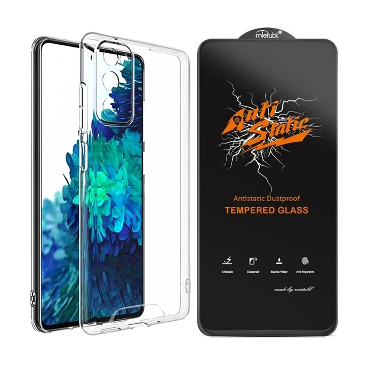 قاب گوشی سامسونگ Galaxy A35 اسپیس مدل ژله ای به همراه گلس شفاف Anti Static قاب گوشی سامسونگ Galaxy A35 اسپیس مدل ژله ای به همراه گلس Anti Static-small-image