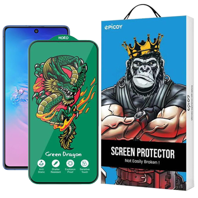 محافظ صفحه نمایش اِپیکوی مدل Green Dragon ExplosionProof مناسب برای گوشی موبایل سامسونگ Galaxy M62/F62/F54/Note10 Lite/S10 Lite محافظ صفحه نمایش اِپیکوی مدل Green Dragon ExplosionProof مناسب برای گوشی موبایل سامسونگ Galaxy M62/F62/F54/Note10 Lite/S10 Lite
