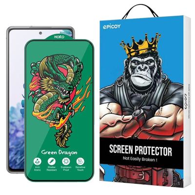 محافظ صفحه نمایش اِپیکوی مدل Green Dragon ExplosionProof مناسب برای گوشی موبایل سامسونگ Galaxy S20 FE 5G/4G/M31s 4G محافظ صفحه نمایش اِپیکوی مدل Green Dragon ExplosionProof مناسب برای گوشی موبایل سامسونگ Galaxy S20 FE 5G/4G/M31s 4G