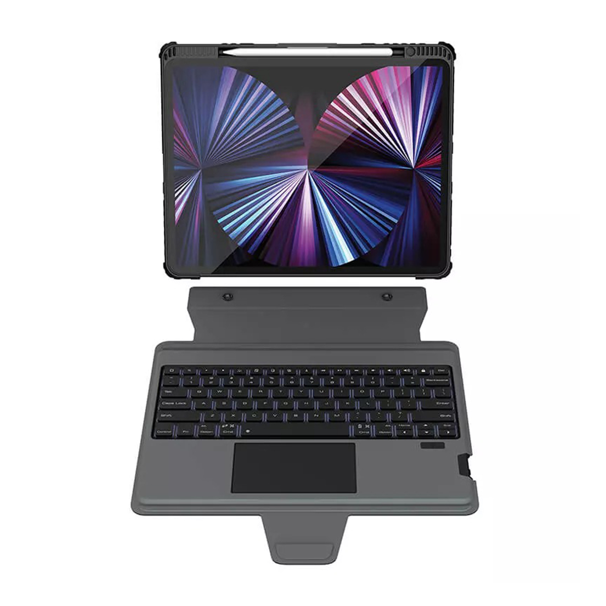 کیف کلاسوری تبلت اپل iPad Pro 12.9 نیلکین مدل Bumper Combo Backlit Keyboard به همراه کیبورد کیف کلاسوری تبلت اپل iPad Pro 12.9 نیلکین مدل Bumper Combo Backlit Keyboard به همراه کیبورد