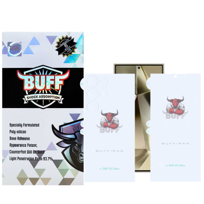 محافظ صفحه نمایش بوف مدل HydroBull-G مناسب برای گوشی موبایل سامسونگ Galaxy S24 Ultra به همراه محافظ پشت گوشی