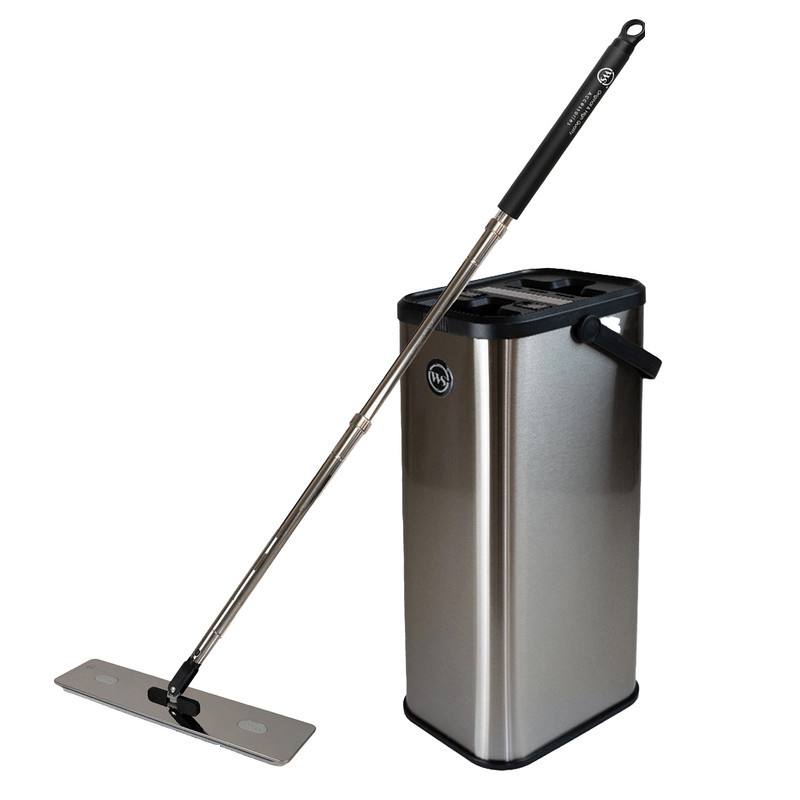 ست سطل و تی زمین شوی دبلیو اس مدل دو مخزنه استیل ست سطل و تی زمین شوی دبلیو اس مدل دو مخزنه استیل