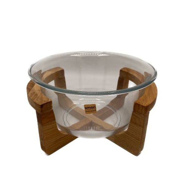 کاسه سرو لیمون مدل پایه چوبی کد 2166