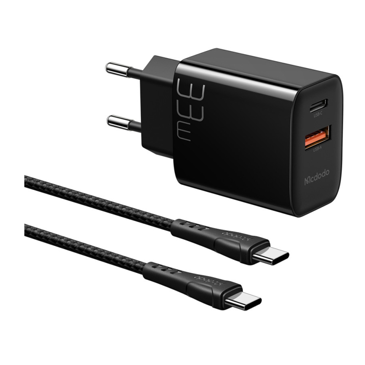 شارژر دیواری مک دودو مدل CH-0922 توان 33 وات به همراه کابل USB-C