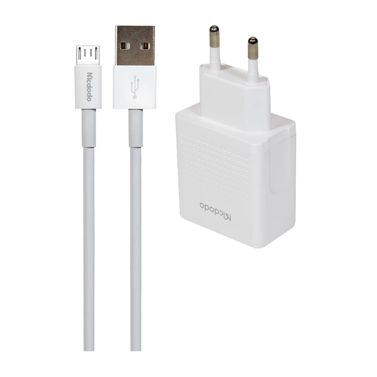 شارژر دیواری مک دودو مدل CH-3971 توان 12 وات به همراه کابل MicroUSB شارژر دیواری مک دودو مدل CH-3971 توان 12 وات به همراه کابل MicroUSB