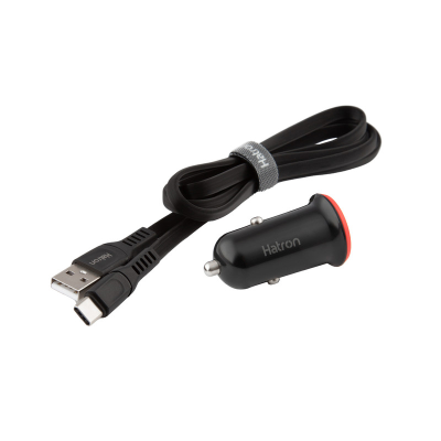 شارژر فندکی هترون مدل HCC2181PQ توان 18 وات به همراه کابل USB-C