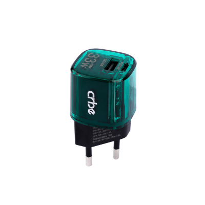 شارژر دیواری کربی مدل CR-R102 GaN توان 33 وات