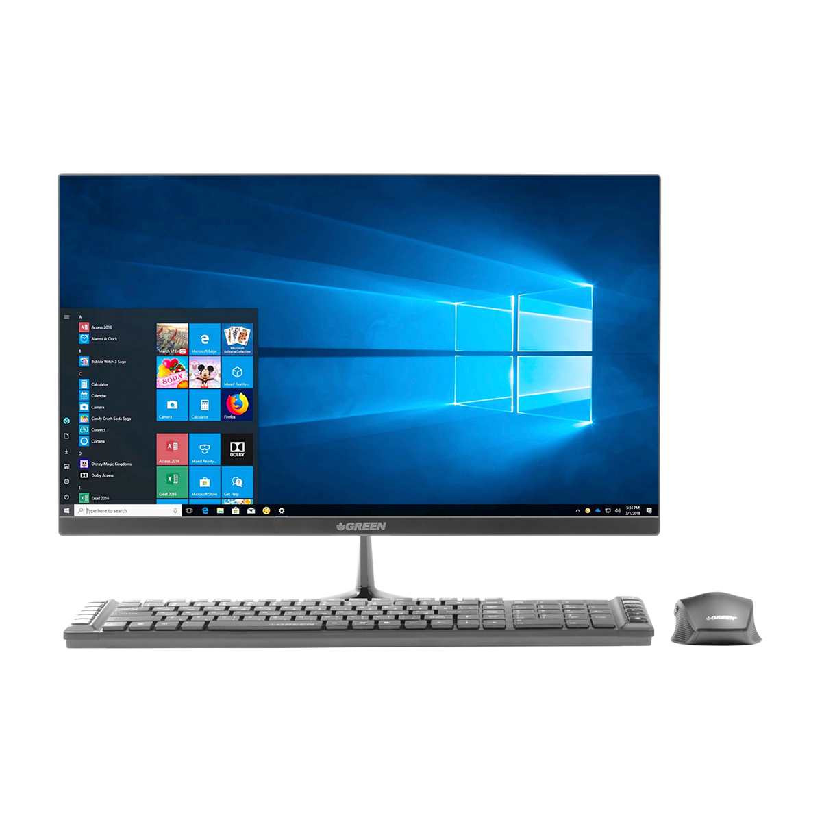 کامپیوتر All in One گرین 21.5 اینچی مدل GX622-i38S i3 12100 8GB 512GB-small-image