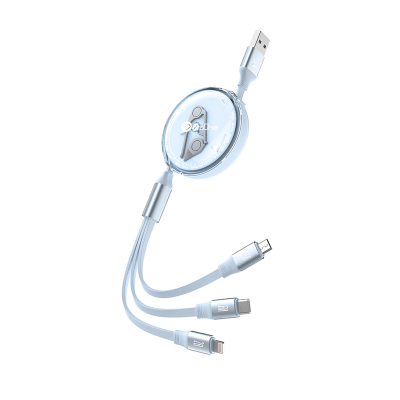 کابل تبدیل USB به USB-C - microUSB - لایتنینگ پرووان مدل PCC118R کابل تبدیل USB به USB-C - microUSB - لایتنینگ پرووان مدل PCC118R