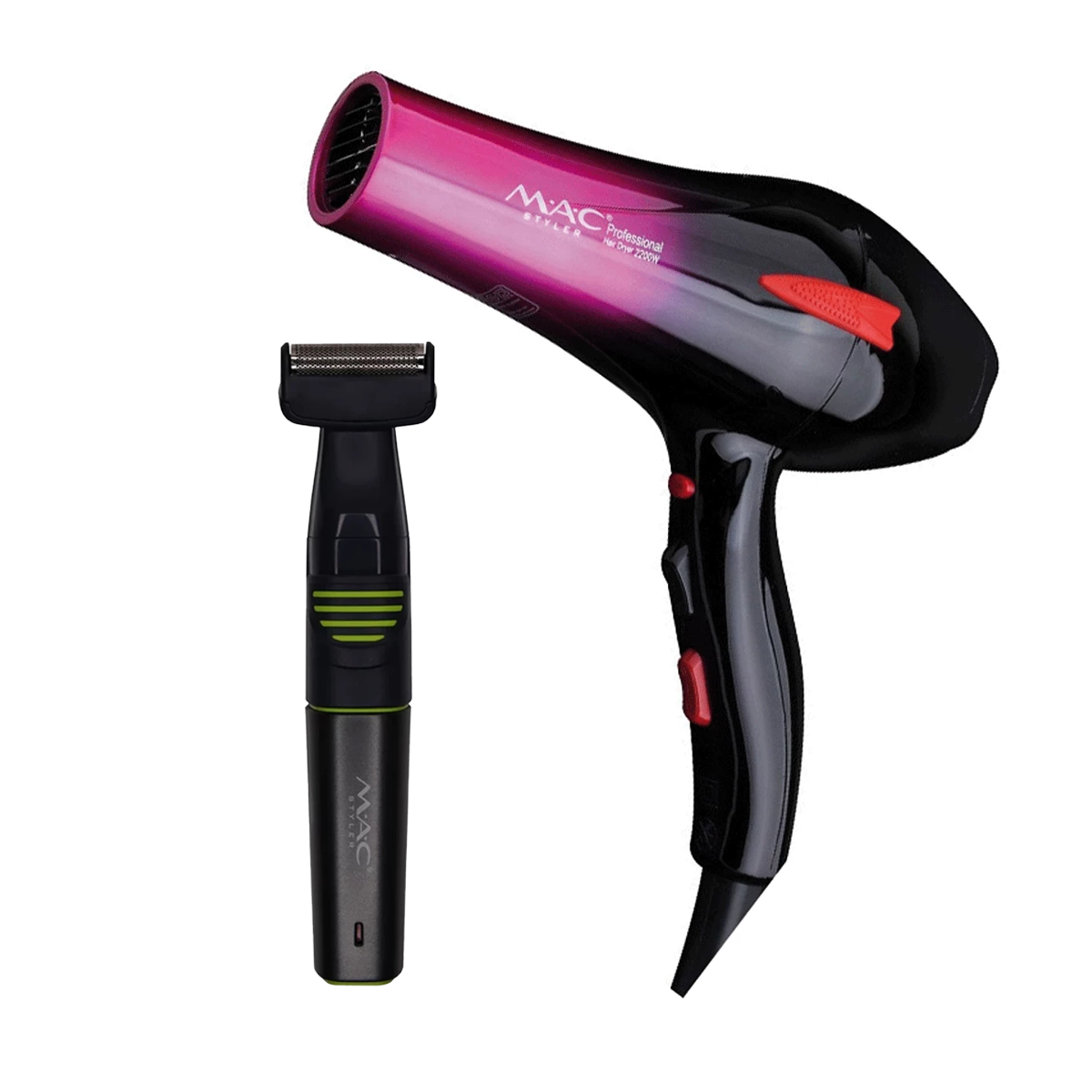 سشوار مک استایلر مدل MC-6616A به همراه ماشین اصلاح بدن مدل MC-8821 -small-image