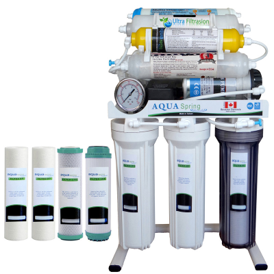 دستگاه تصفیه کننده آب آکوآ اسپرینگ مدل NF3800 به همراه فیلتر مدل 01 مجموعه 4 عددی