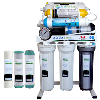 دستگاه تصفیه کننده آب آکوآ اسپرینگ مدل NF3900 به همراه فیلتر مجموعه 3 عددی