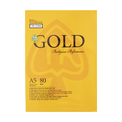 کاغذ گلد A5 بسته 500 عددی کاغذ A5 گلد بسته 500 عددی