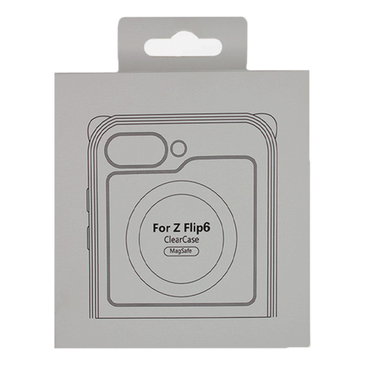 کاور گوشی سامسونگ Galaxy Z Flip 6 مدل Clear Case Magnetic