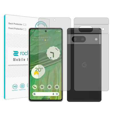 گلس گوشی گوگل Pixel 7 راک اسپیس مدل HyGEL به همراه محافظ پشت گوشی