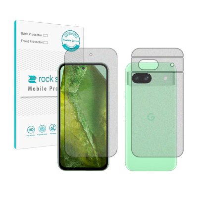 گلس گوشی گوگل Pixel 8a راک اسپیس مدل HyMTT به همراه محافظ پشت گوشی