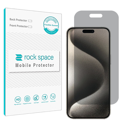 گلس حریم شخصی گوشی اپل iPhone 15 Pro Max راک اسپیس مدل HyPRV