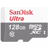 کارت حافظه microSDXC سن دیسک مدل Ultra کلاس 10 استاندارد UHS-I U1 سرعت 100MBps ظرفیت 128 گیگابایت
