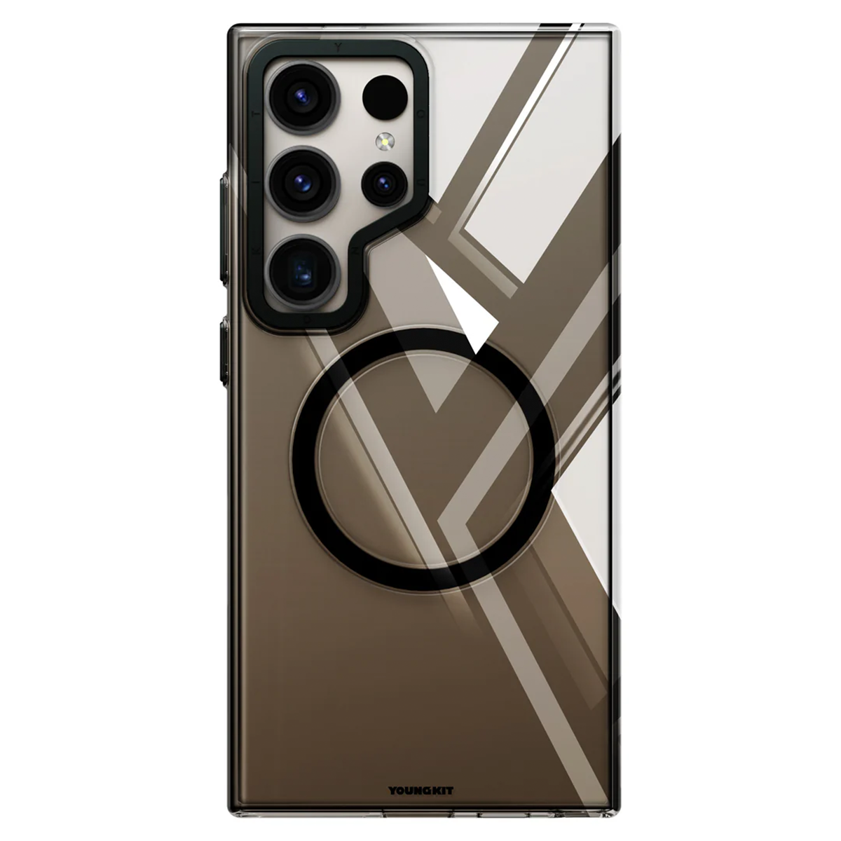 کاور گوشی سامسونگ Galaxy S24 Ultra مدل یانگ کیت Minimalist Crystal Non-Yellowing