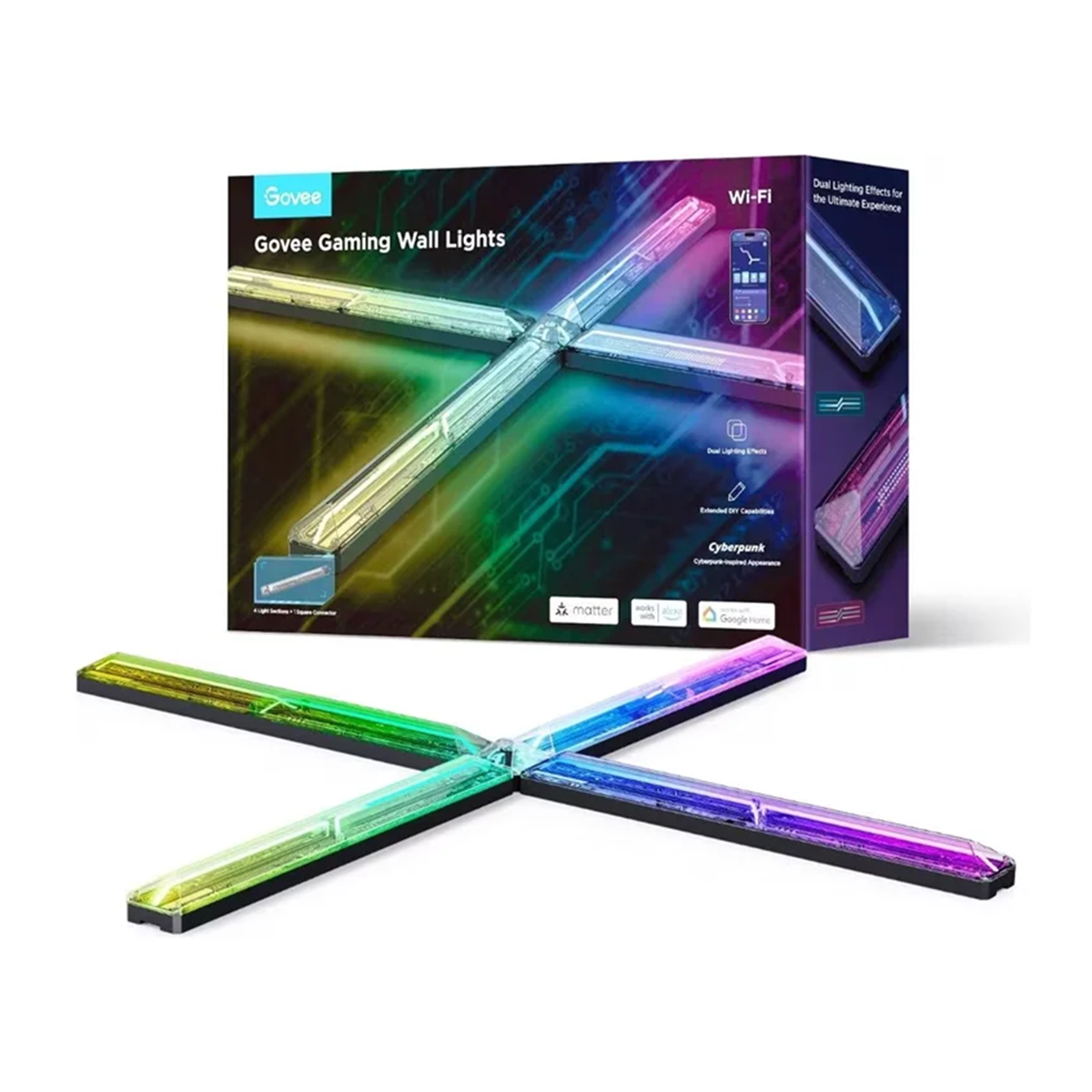 پنل هوشمند گووی مدل Gaming Wall Light H6063 بسته 4 عددی پنل هوشمند گووی مدل Gaming Wall Light H6063 بسته 4 عددی