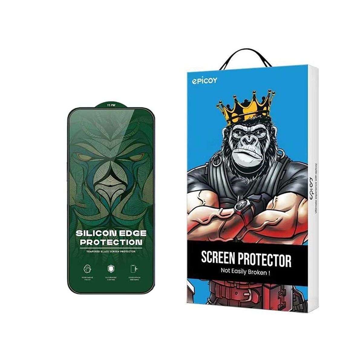 گلس حریم شخصی گوشی اپل iPhone 13-13 Pro-14 اپیکوی مدل Silicon Edges Privacy