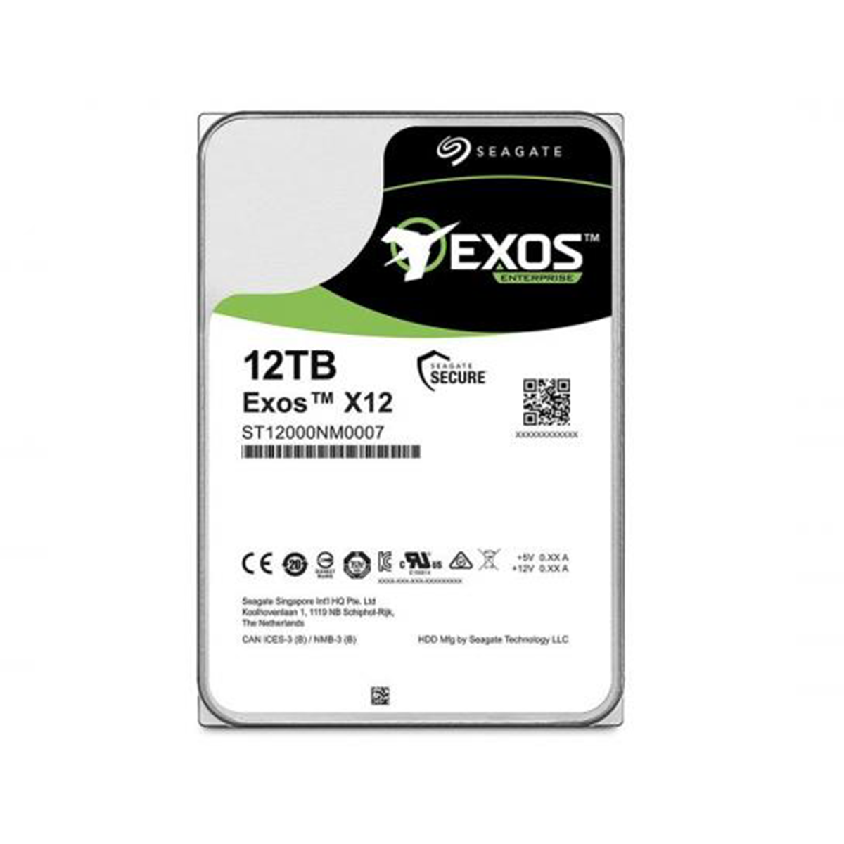 هارد دیسک اینترنال سیگیت مدل Exos ST12000NM0007 ظرفیت 12 ترابایت هارد دیسک اینترنال سیگیت مدل Exos ST12000NM0007 ظرفیت 12 ترابایت-small-image