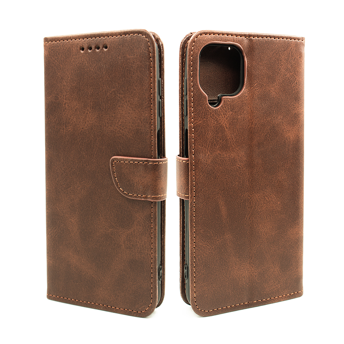 کیف کلاسوری گوشی سامسونگ Galaxy A12 مدل مگنتی جاکارتی محافظ لنزدار