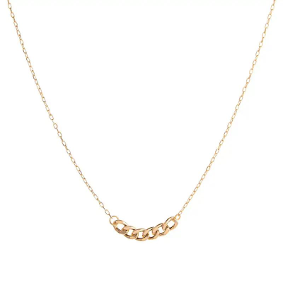 گردنبند طلا زنانه طرح کارتیر با فلامینگو تریتا قو طلایی